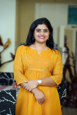 Load image into Gallery viewer, GEORGETTE EMBROIDERY DRESS SM012