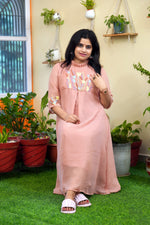 Load image into Gallery viewer, GEORGETTE EMBROIDERY DRESS SM014