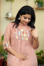 Load image into Gallery viewer, GEORGETTE EMBROIDERY DRESS SM014