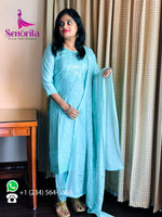 Load image into Gallery viewer, A SILK EMBROIDERY DRESS SM 016