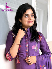 A SEMISILK EMBROIDERY DRESS SM024