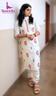 A SEMISILK EMBROIDERY DRESS SM023