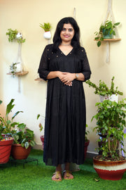 GEORGETTE EMBROIDERY DRESS  SM011