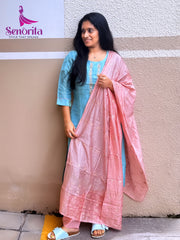 A SHIMMER PASTEL SHADE DRESS SM026